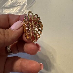 Elegant Gold Leaf-Shaped Earrings